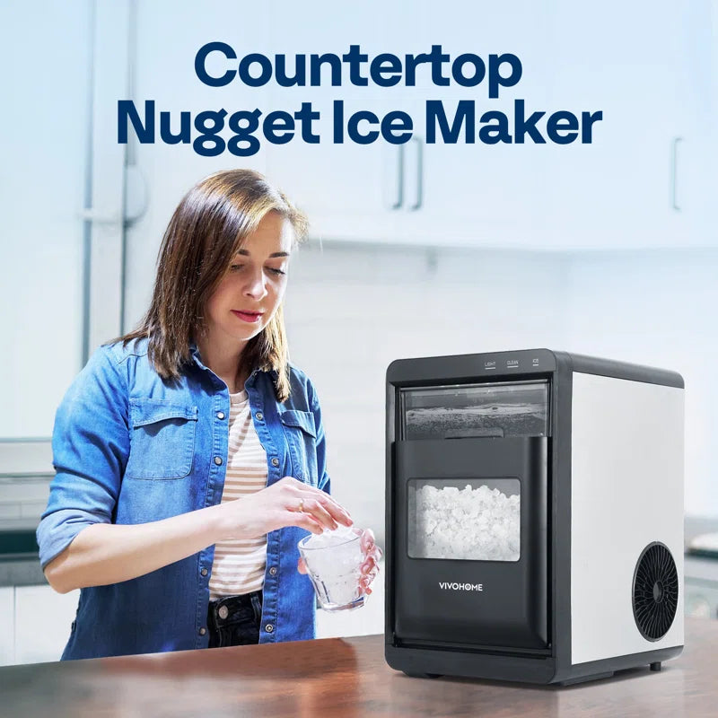 45 Lb.daily Production Pebble Ice Countertop Ice Maker With Self-cleaning